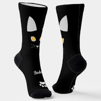 Black Cat Socks Gift for Cat Mom & Cat Dad Lovers ソックス