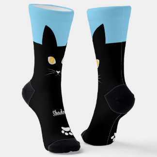 Black Cat Socks Gift for Cat Mom & Cat Dad Lovers ソックス