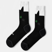 Black Cat Socks with Custom Name – Cute Gift ソックス (左)