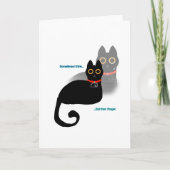 Black Cat "Sometimes I think..." Meme Blank Inside カード (正面)