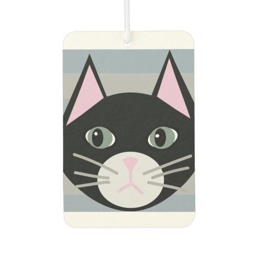 Black Cat, Stripes カーエアーフレッシュナー (正面)