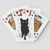 Black Cat Surrounded by Whispering Notes of Music トランプ (裏面)