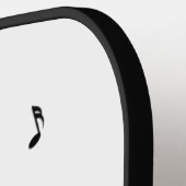 Black Cat Surrounded by Whispering Notes of Music ピックルボールラケット (左詳細)