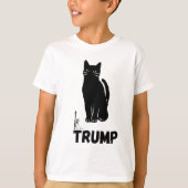 Black Cat t shirt trump Tシャツ (正面)