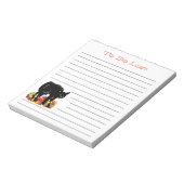 Black Cat To Doリストのメモ帳 ノートパッド (回転)