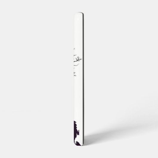 Black Cat Tree Samsung Galaxy Case – White Samsung Galaxyケース (左側面)