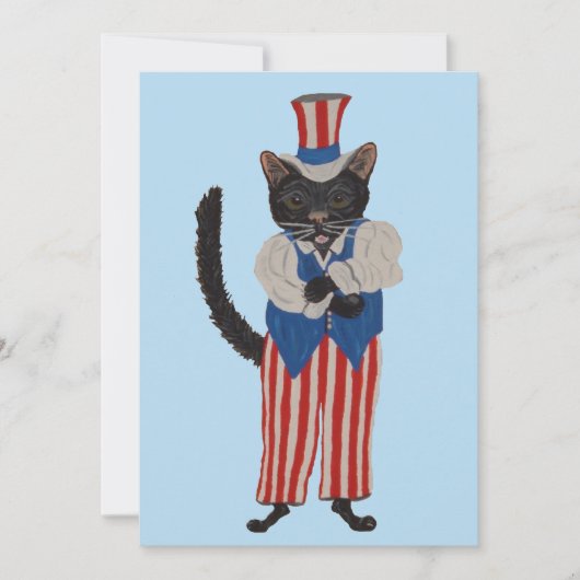 Black Cat Uncle Sam 招待状 (正面)