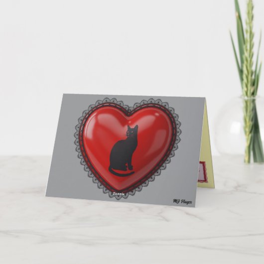 Black Cat Valentine Card シーズンカード (裏面)