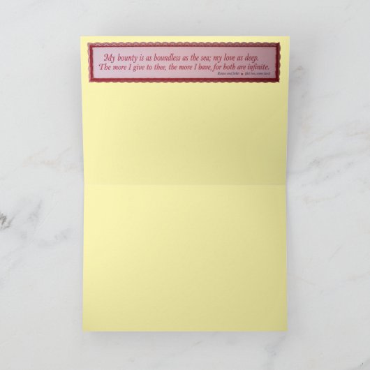 Black Cat Valentine Card シーズンカード (内部)