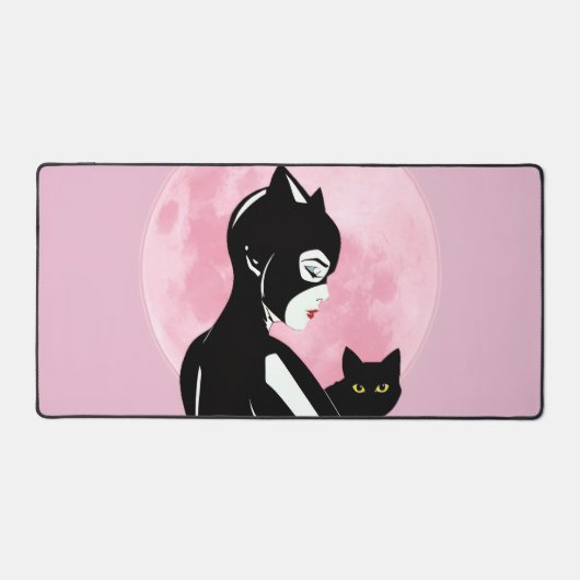 Black Cat Vibes Mouse Pad デスクマット (正面)
