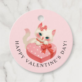 Black Cat Vintage Cat Valentine’s Day フェイバータグ