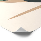 Black Cat Wall Art Minimalist Cat Boho Cat  ポスター (角)