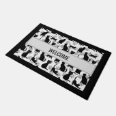 Black Cat Welcome Mat – Halloween & Everyday Home  ドアマット (アングル)