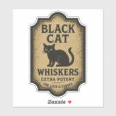 Black Cat Whiskers - Halloween Apothecary Label シール (シート)