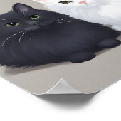 black cat white cat ポスター (角)