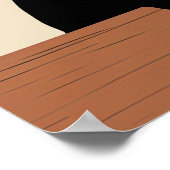 Black Cat Wine Lover  ポスター (角)