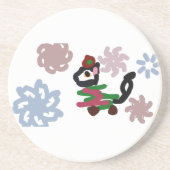 Black cat winter コースター (正面)