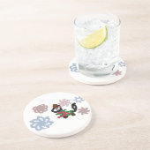 Black cat winter  コースター (側面)