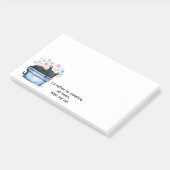 Black Cat with Flowers I'd Rather Be Sleeping ポストイット (アングル)