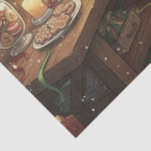 Black Cat Wrapping Christmas Gifts Decoupage 薄葉紙 (詳細)