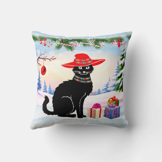 Black Cat X-mas クッション (裏面)