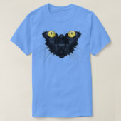 Black Cat  Yellow Eyes Kitty Kitten Cat Face  Tシャツ (デザイン正面)