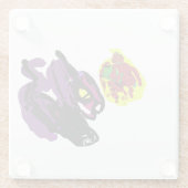 Black Cat yes Autumn ガラスコースター (裏面)