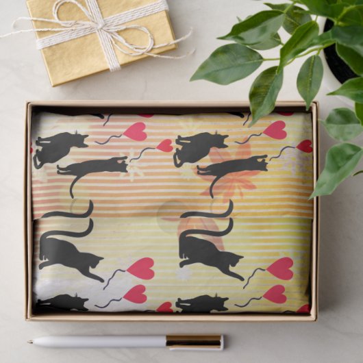 Black Cats And Balloons 薄葉紙 (ギフト)