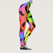 Black Cats and Rainbows Leggings レギンス (右)