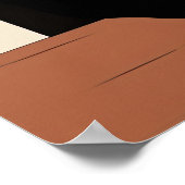 Black Cats and Red Wine Minimalist  ポスター (角)