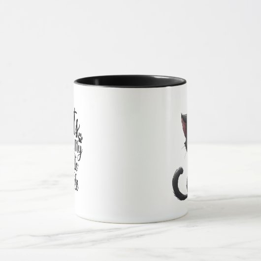 black Cats are my favorite peaple マグカップ (中央)