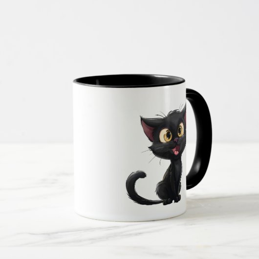 black Cats are my favorite peaple マグカップ (正面右)