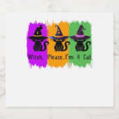 Black Cats In Witch Hats Essential T-Shirt スパークリングワインラベル (シングルラベル)