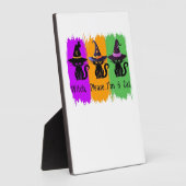 Black Cats In Witch Hats Essential T-Shirt フォトプラーク (側面)