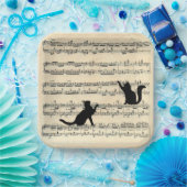 Black Cats on Sheet ペーパープレート (パーティー)