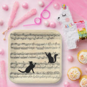 Black Cats on Sheet ペーパープレート (パーティー)