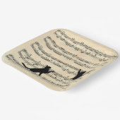 Black Cats on Sheet ペーパープレート (傾斜あり)