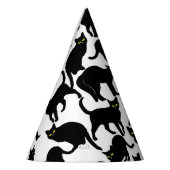 Black Cats on White パーティーハット (左)