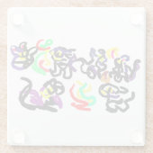 Black  Cats party ガラスコースター (裏面)