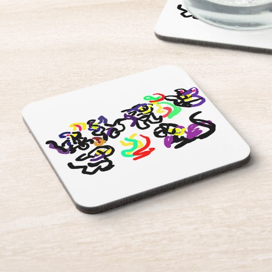 Black  Cats party コースター (左側)