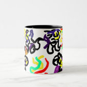 Black  Cats party ツートーンマグカップ (中央)