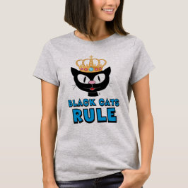 Black Cats Rule猫好き Tシャツ