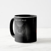 Black Cats rule Catミーム マグカップ (正面左)