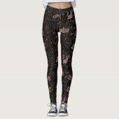 Black Cats Yellow Eyes Leggings レギンス (正面)