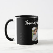 Black Ceramic Personalized Mug for Dad - Elegant  マグカップ (左)