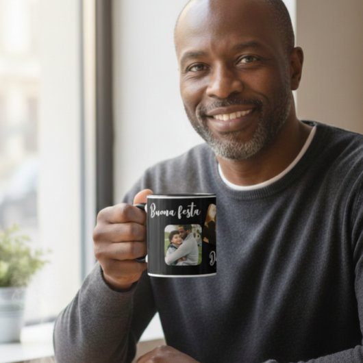 Black Ceramic Personalized Mug for Dad - Elegant  マグカップ