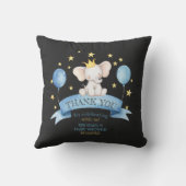 black chalk baby elephant STARS AND BALLOONS クッション (裏面)