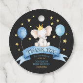 black chalk baby elephant STARS AND BALLOONS フェイバータグ (裏面)