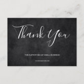 Black Chalkboard Thank You Card Discount サンキューカード (正面)