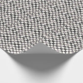 Black Checkered Decorative Gift Wrap Paper ラッピングペーパー (角)